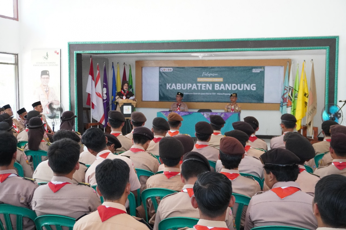 PELEPASAN KONTINGEN CABANG RAIMUNA DAERAH JABAR XIV TAGUN 2024