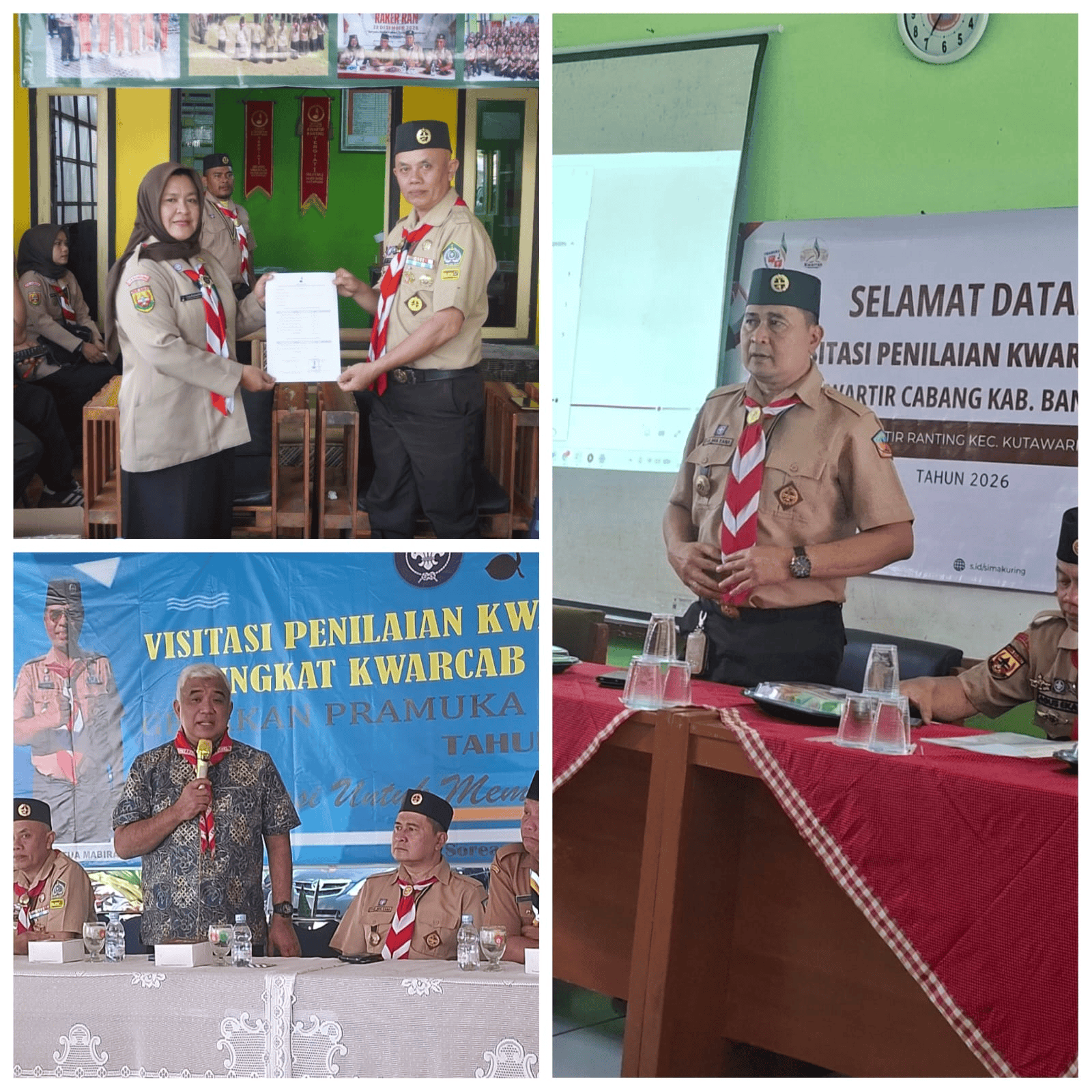 Hari Kedua Penilaian Kwarran Tergiat, Tim Visitasi Kunjungi Kwarran Soreang, Kutawaringin, dan Katapang