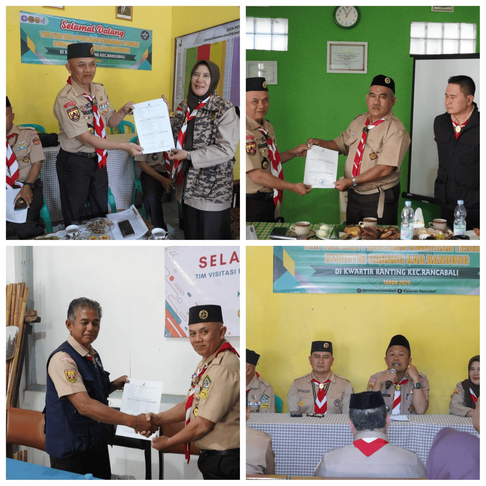 Hari Pertama Penilaian Kwarran Tergiat, Tim Visitasi Kunjungi Kwarran Rancabali, Ciwidey, dan Pasirjambu
