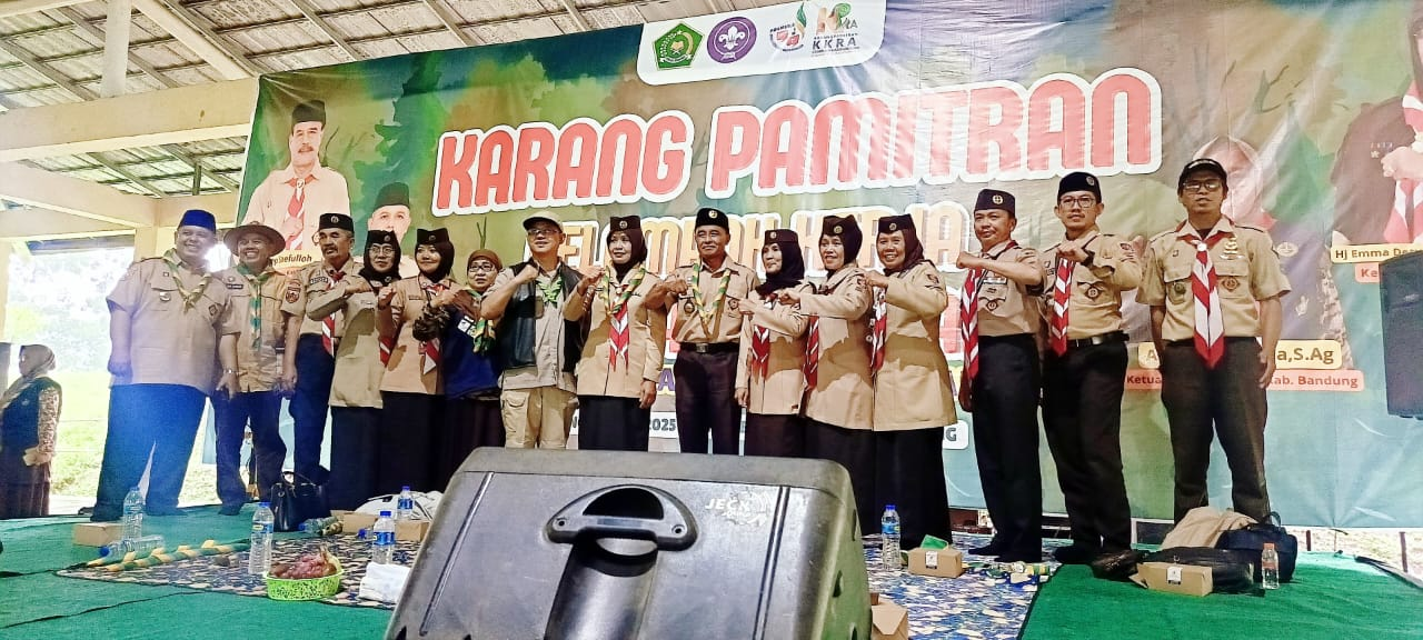 Karang Pamitran KKRA Kemenag Kab. Bandung dihadiri oleh unsur Pimpinan Kwarcab Pramuka Kab. Bandung