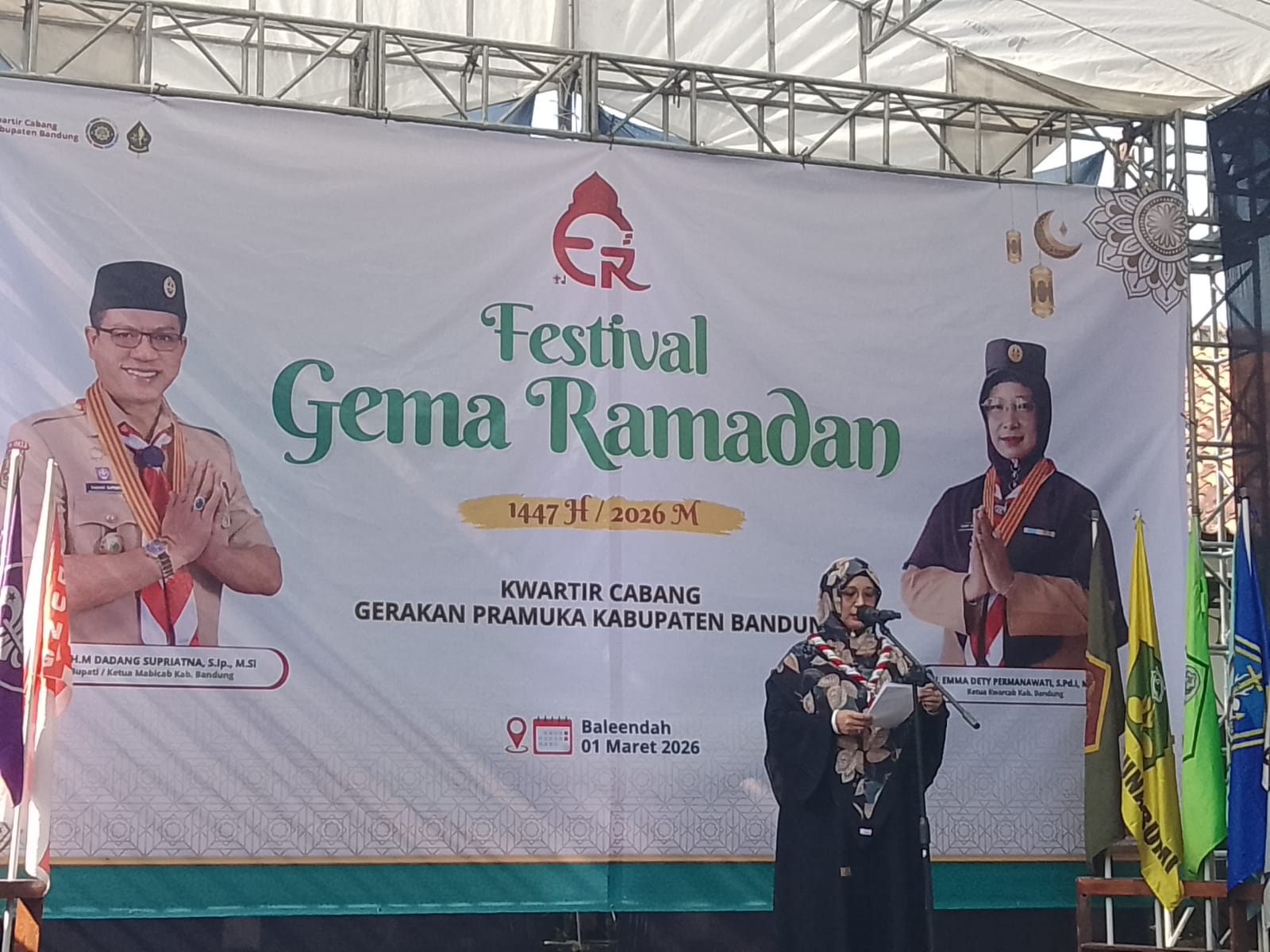 Ketua Kwarcab Pramuka Kab. Bandung Buka Gelaran Festival Gema Ramadan 1447 H