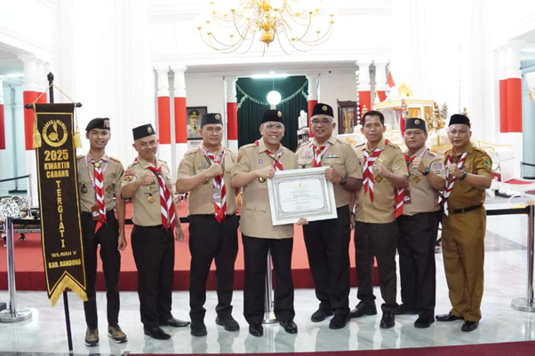 Kwarcab Gerakan Pramuka Kabupaten Bandung Raih 3 Penghargaan Tingkat Provinsi Jabar Tahun 2025