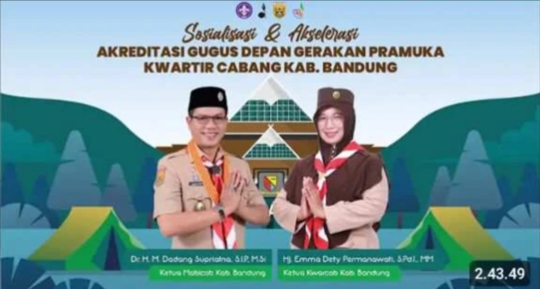 KWARCAB KAB BANDUNG SELENGGARAKAN SOSIALISASI AKREDITASI GUDEP 