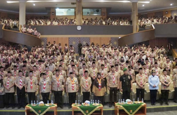 Kwarcab Kabupaten Bandung Gelar Resepsi Hari Pramuka ke-64, Kolaborasi Untuk Membangun Ketahanan Bangsa”