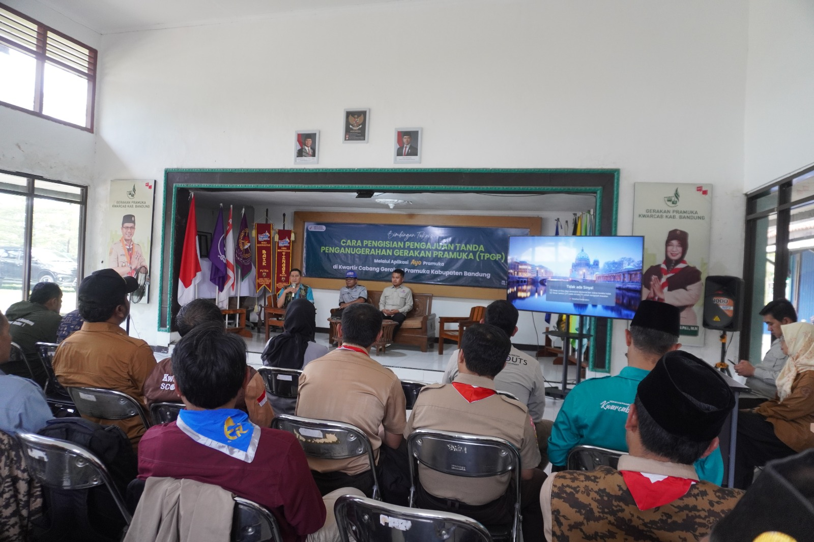 Kwarcab Pramuka Kabupaten Bandung Gelar Sosialisasi TPOD Melalui Aplikasi Ayo Pramuka
