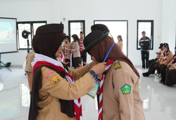 Satuan Karya ( SAKA) Taruna Bumi Kwarcab Kabupaten Bandung Selengarakan Diklat dan Pelantikan Dewan Saka