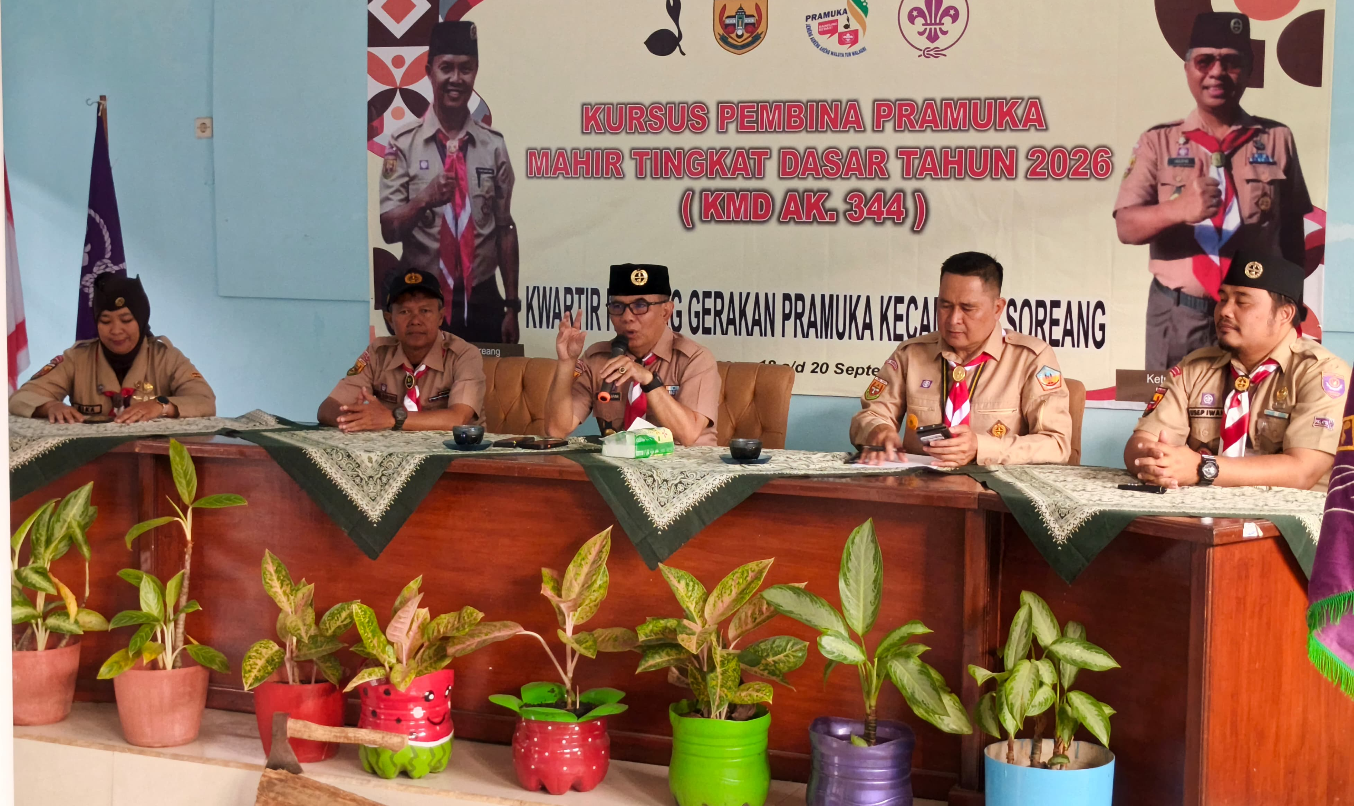 Waka Wasbang Kwarcab Kabupaten Bandung Isi Jam Pimpinan pada KMD Soreang